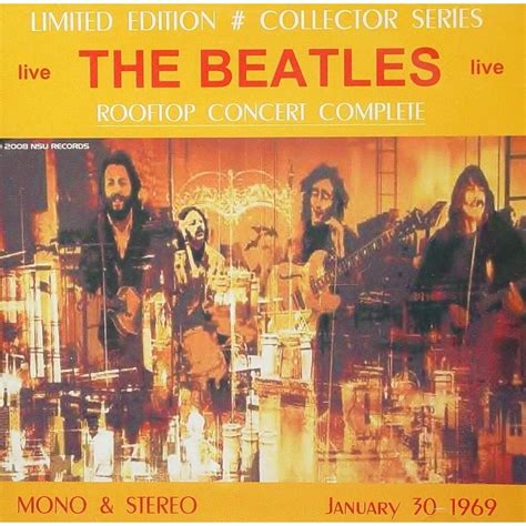 The Beatles Live Rooftop Concert 1969 Cd The Beatles Cd 売り手： Zorro800 Id118954322