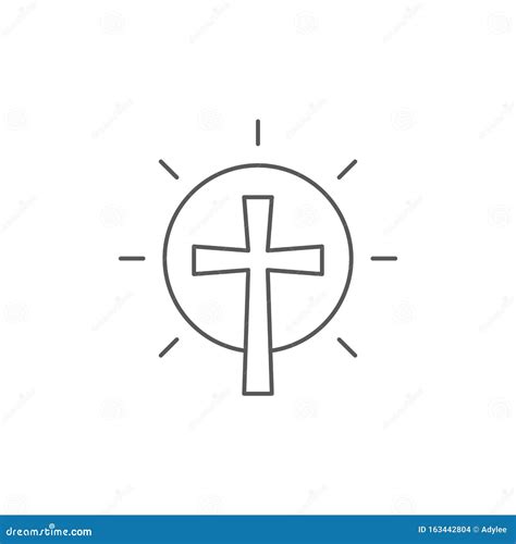 Holy Cross Vector Icon Symbol Religion Isolated on White Background Stock Vector - Illustration ...