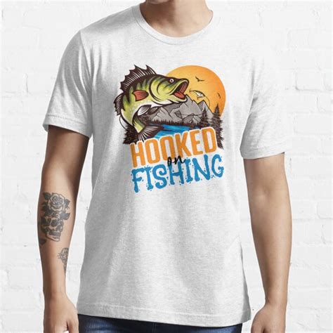 Hooked On Fishing T Shirt For Sale By Shirtcreektees Redbubble