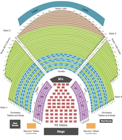 Chastain Park Amphitheatre Tickets in Atlanta Georgia, Seating Charts ...