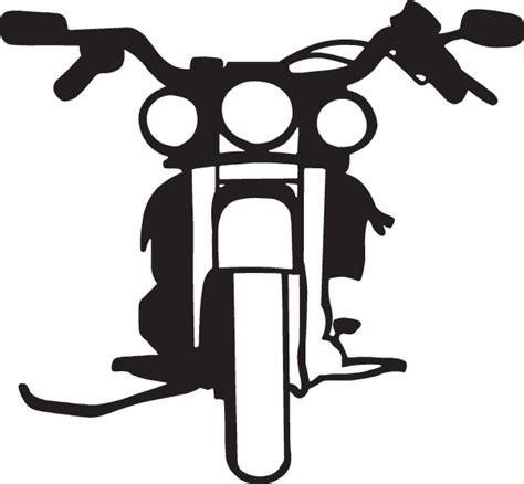 Front-View Motorcycle Decal - $4.95 : Decal City