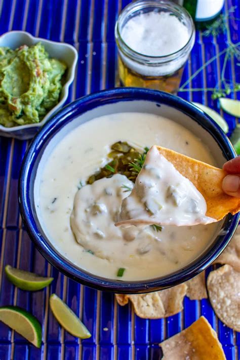 Easy Roasted Hatch Green Chili Queso Dip Recipe ¡hola JalapeÑo