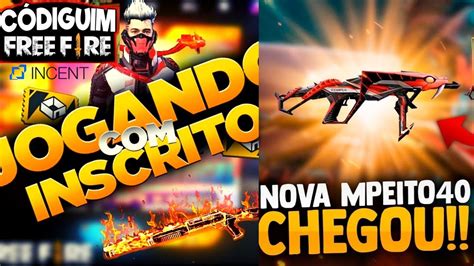 Free Fire Ao Vivo Jogando Incritos X X Dos Crias Codiguim