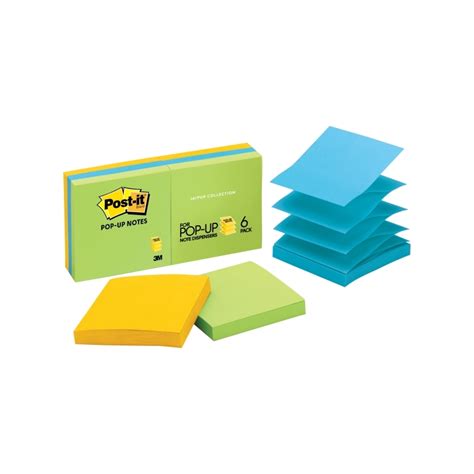 Post It Pop Up Notes Jaipur 76 X 76mm 6 Pack Ink Depot