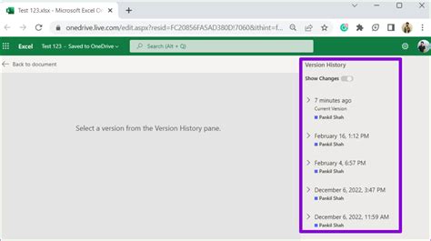 How To Use Version History In Microsoft Excel Guiding Tech