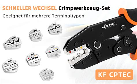 Kf Cptec Crimpzange Set Teiliges Krimperzangenset Mit Wechselbacken