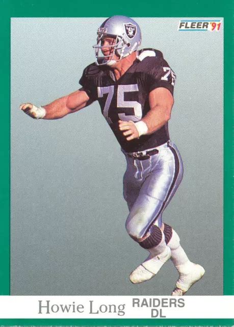 1991 FLEER HOWIE Long RAIDERS Villanova HOF EUR 1 09 PicClick FR