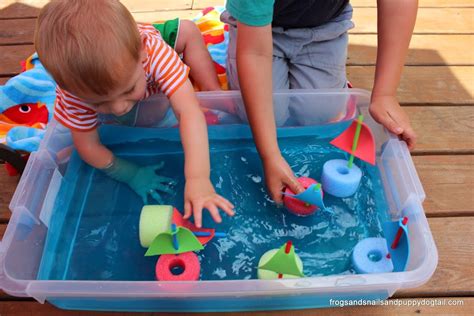 Pool Noodle Boats Water Sensory Bin Fspdt