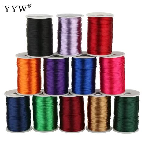 Farbe Yards Pc Mm Mix Nylon Satin Koreal Knotting Seidige