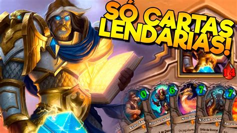 Hearthstone O PALADINO E AS LENDÁRIAS YouTube