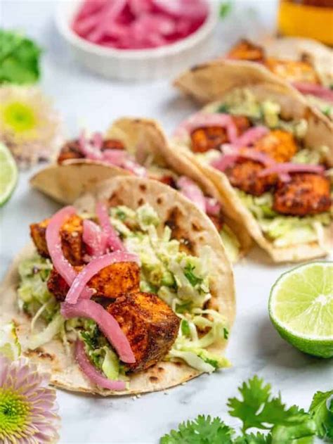 Easy Salmon Tacos With Slaw Joyful Healthy Eats