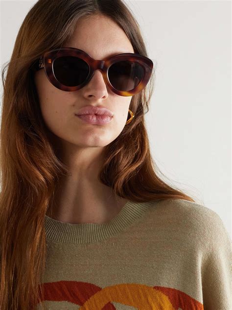 Loewe Eyewear Cat Eye Tortoiseshell Acetate Sunglasses Net A Porter