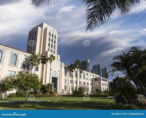 San Diego City and County Administration Building Editorial Image - Image of location, famous ...