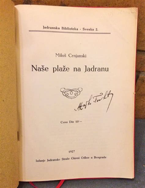 Miloš Crnjanski Naše plaže na Jadranu 1927