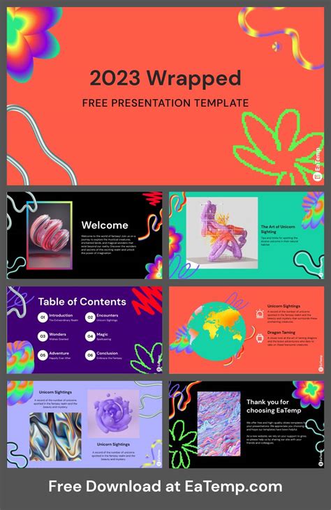 Spotify Wrapped PowerPoint Template & Google Slides Theme - EaTemp