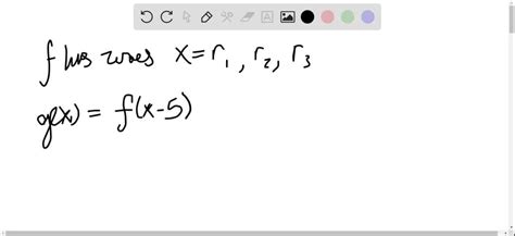 Solved Think About It Determine If Possible The Zeros Of The Function G When The Function F