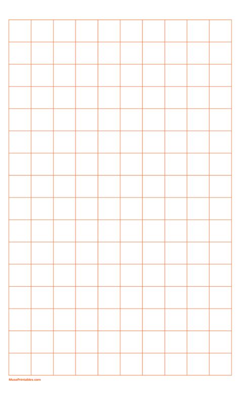 Printable 2 cm Orange Graph Paper for Legal Paper | Graph paper ...