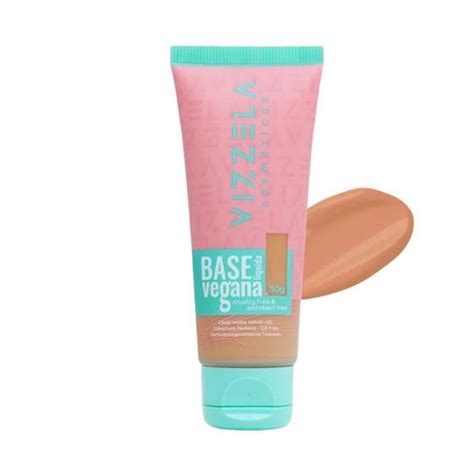 Base Matte Líquida Vegana 30G Vizzela Base Facial Magazine Luiza