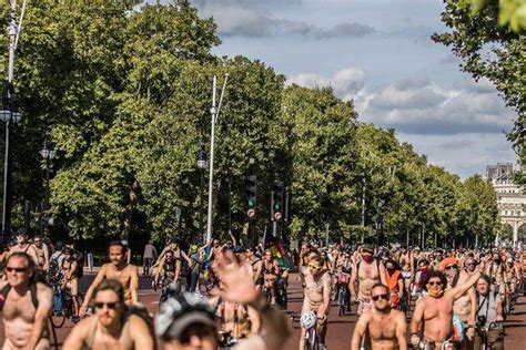 London London Wnbr World Naked Bike Ride Demonstration At