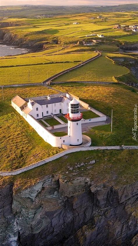 Latarnia Morska Galley Head Lighthouse Tapeta Na Telefon