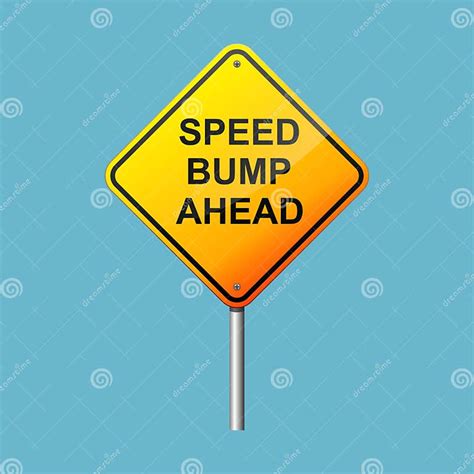 Bump Ahead Sign Stock Illustration Illustration Of Road 157844296