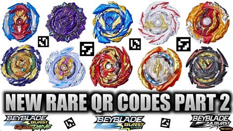 New Rare Beyblade Qr Codes All Rare Qr Codes Beyblade Burst