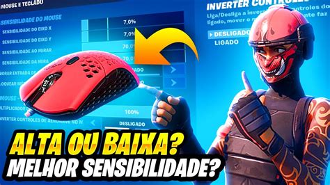 QUAL A MELHOR SENSIBILIDADE PRA JOGAR FORTNITE NO MOUSE MELHOR