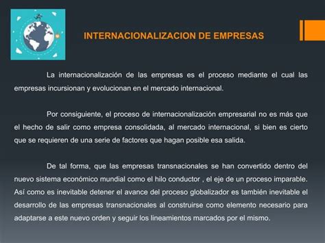 Formas De Internacionalizacion De Las Empresas PPT Descarga Gratuita