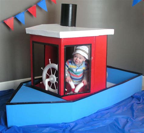 Cardboard Boat Playhouse Fun Cardboard Boat Make A Boat