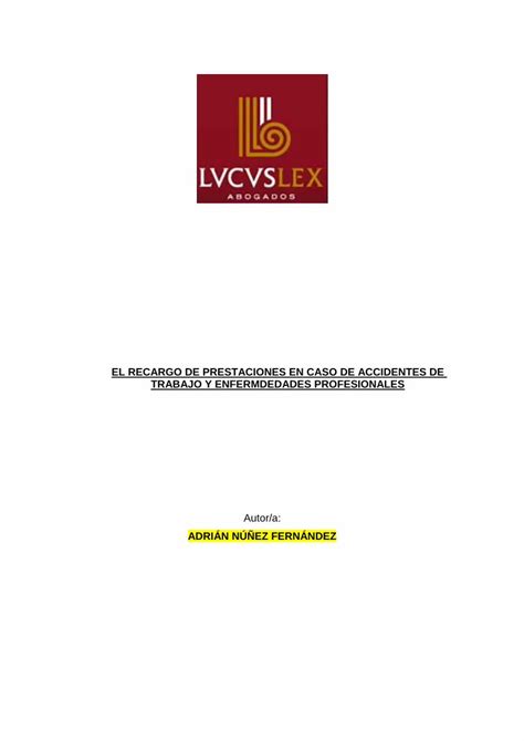 PDF RECARGO DE PRESTACIONES Lucuslexabogados Comlucuslexabogados