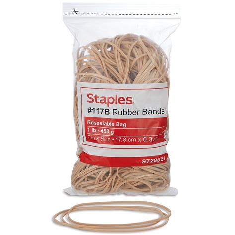 Staples Rubber Bands Size 117b 808017