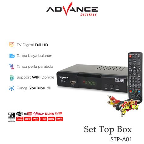 Jual Advance Set Top Box Dvb T Tv Digital Receiver Penerima Siaran