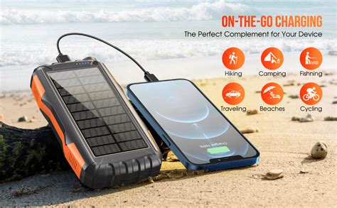 Solar Power Bank Portable Charger 42800mah3a Usb C Fast Charging Solar Charger Pd18w Qc 30