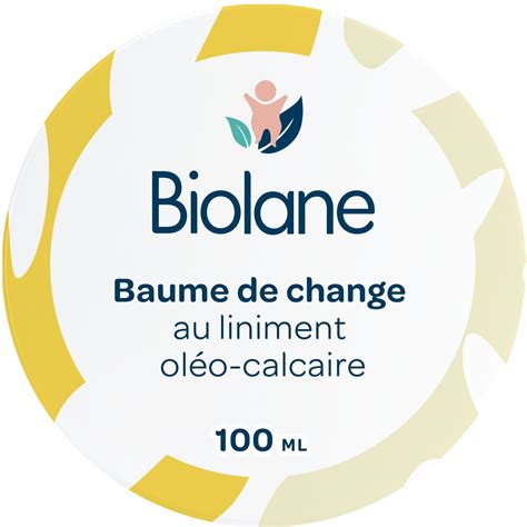 Baume de Change au Liniment Oléo Calcaire BIOLANE le pot de 100ml à