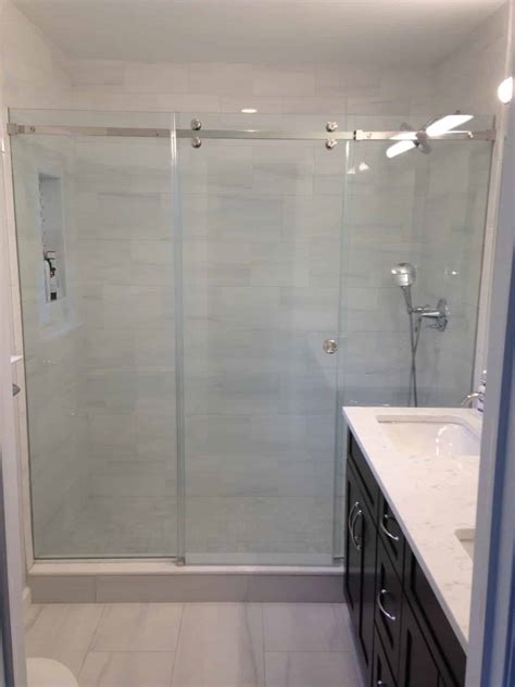 Barn Slider Frameless Shower Door Absolute Shower Doors