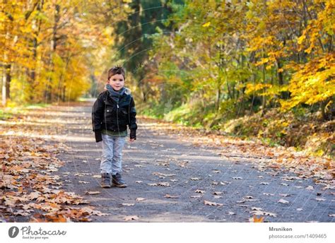 Ein Junge Steht Im Walde Ein Lizenzfreies Stock Foto Von Photocase