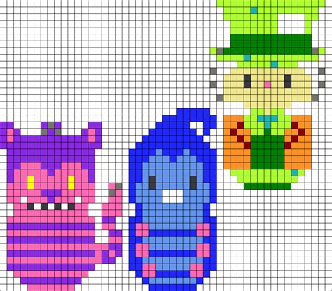 Alice In Wonderland Pt2 Perler Bead Pattern Bead Sprites Characters