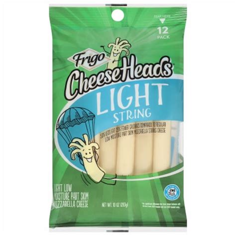 Frigo® Cheese Heads® Light Mozzarella String Cheese, 12 ct / 0.83 oz ...