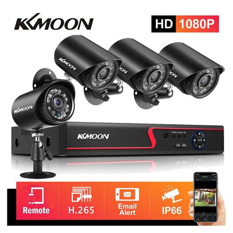 KKmoon DVR Video Recorder 4 Cameras Set Recording System 8CH 1080P