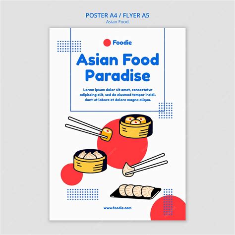 Premium Psd Delicious Asian Food Poster Template