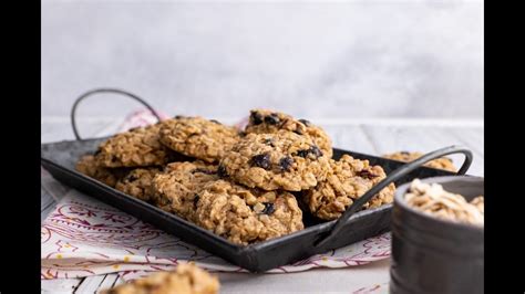 Chewy Oatmeal Cranberry Cookies Youtube