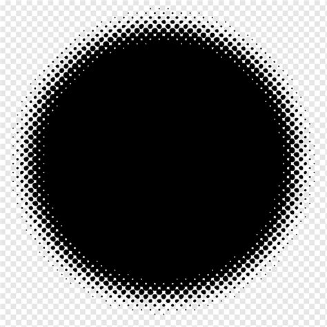 Halftone Graphy Halftone Circle Monochrome Color Black Png PNGWing