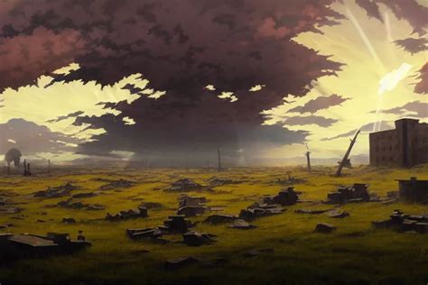 Anime Key Visual Of Grimdark Fantasy Landscape Open Stable Diffusion