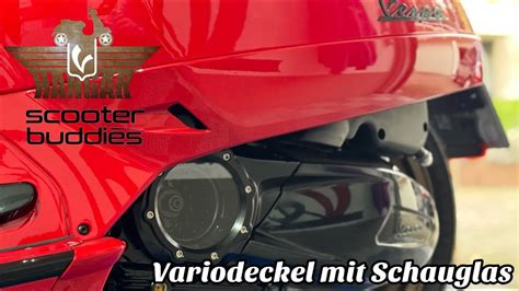 Varioabdeckung mit Sichtglas von scooterbuddies de für deine Vespa