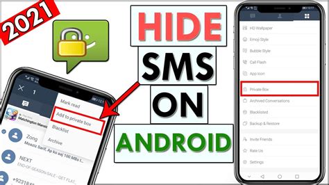 How To Hide Sms Messages On Android How To Hide Text Messages On