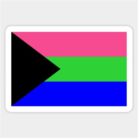 Demi Polysexual Pride Flag Demisexual Sticker Teepublic