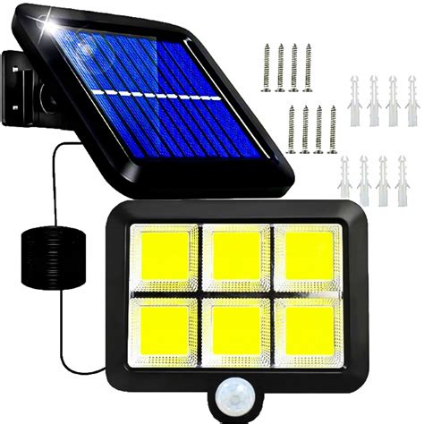 Lampa Solarna Z Czujnikiem Ruchu Zmierzchu Led O Wietlenie Led