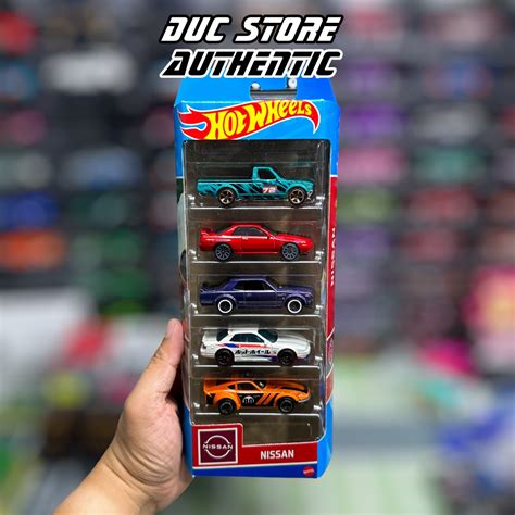 Ducstore Model Car HLY73 Hot Wheel Set 5 Nissan Series 2023 Shopee Singapore