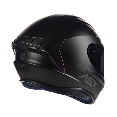 Capacete ASX Draken Solid Preto Fosco SBS Motos