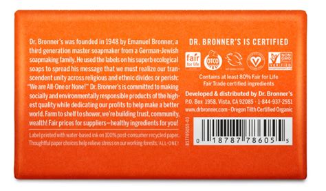 Dr Bronner S Tea Tree Soap Bar 140g